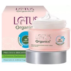 Lotus Organics Precious Brightening Night Creme,  50g