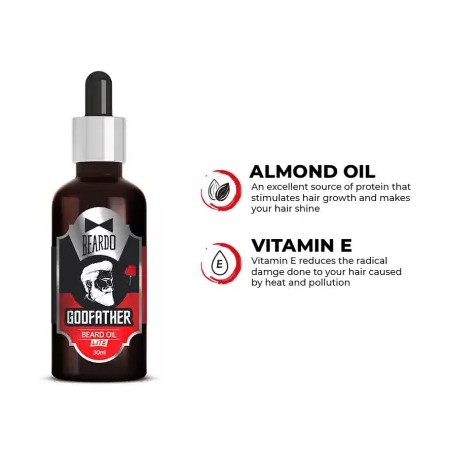 BEARDO Godfather Lite Beard Hair Oil, 30ml
