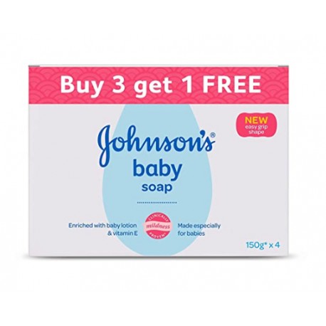 Johnson's Baby Soap 150g (Buy 3 Get 1 Free)