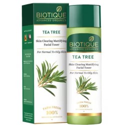 Biotique Advanced Organics Tea Tree  Mattifying Facial Toner,  120ml
