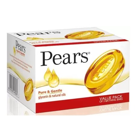 Pears Pure & Gentle Bathing Soap  (3 x 125 g)