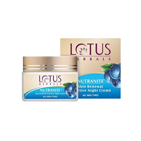 Lotus Herbal Nutranite Skin Renewal Nutritive Night Cream, 50g x2