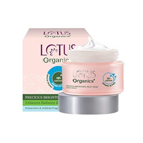 Lotus Organics+ Precious Brightening Night Crème, 50g
