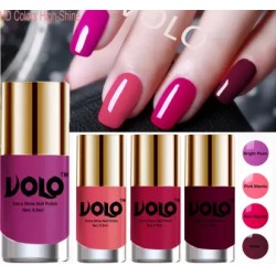 Volo Extra Shine Nail Polish ( Bright Plum, Moon Magenta, Wine, Pink Mania )- 4 set
