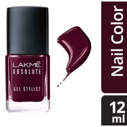 Lakmé Absolute Gel Stylist Nail Color,  Vineyard, 12 ml