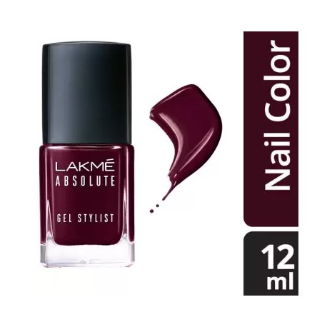 Lakmé Absolute Gel Stylist Nail Color Vineyard, 12ml
