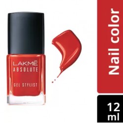 Lakmé Absolute Gel Stylist Nail Color,  Tomato Tango