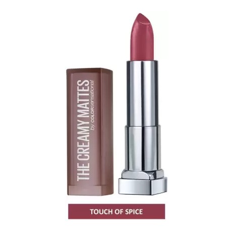 MAYBELLINE NEW YORK Color Sensational Creamy Matte Lipstick, 660 Touch of Spice, 3.9 g