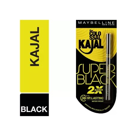MAYBELLINE NEW YORK Colossal Kajal, 0.35g  (Super Black, 0.35 g)
