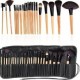 SKINPLUS Makeup Brush Set with PU Leather Case  (Pack of 24)