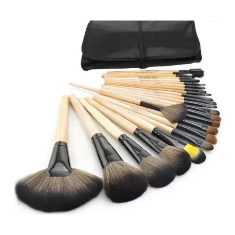Basicare Professional Makeup Brushes Sets With Soft Black Bag  (Pack of 24)
