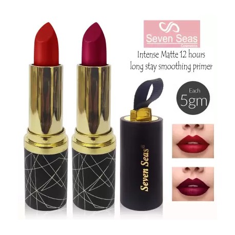 SEVEN SEAS Paris Fashion matte lipsticks (red magenta, 10 g)