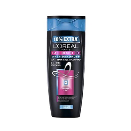 L'Oreal Paris Fall Resist 3X Anti-dandruff Shampoo, 360ml (With 10% Extra)