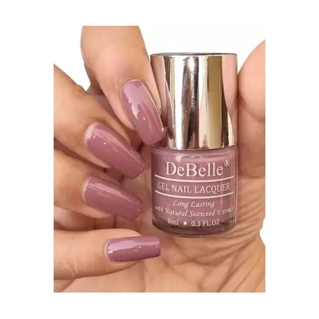 DeBelle Gel Nail Lacquer with Natural Seaweed Extract,  Majestique Mauve