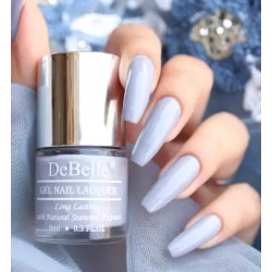 DeBelle Gel Nail lacquer Grey nail Polish, Sombre Grey