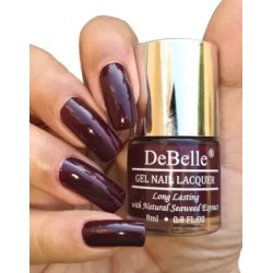 DeBelle Nail Polish, Glamorous Garnet - Dark Maroon