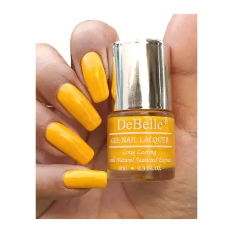 DeBelle Gel Nail Lacquer Yellow Nail Polish, Caramelo Yellow