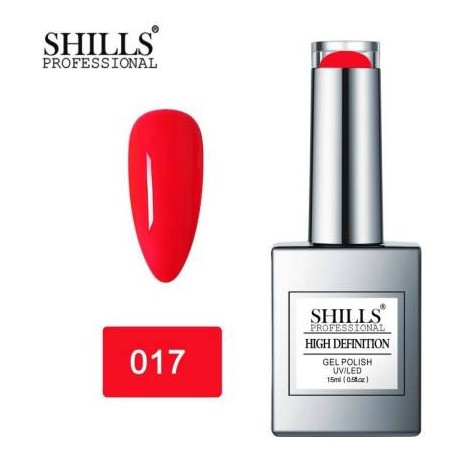 Shills Professional High Definition UV LED Gel Polish-  017,  Red