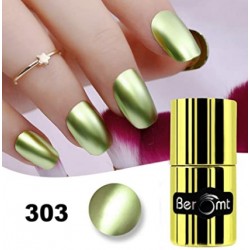 Beromt Gel Stylish Ultra Shine Nail Polish, Metallic Chrome, Green - 303, 11ml