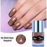 BEROMT Holographic Hologram Effect Glossy Party Girl Nail Art Paint, Dark Purple - 506, 10ml