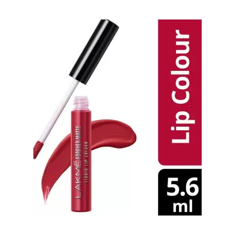 Lakmé Forever Matte Liquid Lip Colour  (Red Velvet, 5.6ml)