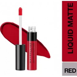 MAYBELLINE NEW YORK Sensational Liquid Matte Lipstick, Flush It Red - 7 ml