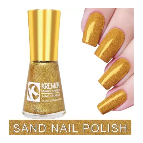 Kremlin Premium Quality Sand Finish Nail Polish-  03 Gold
