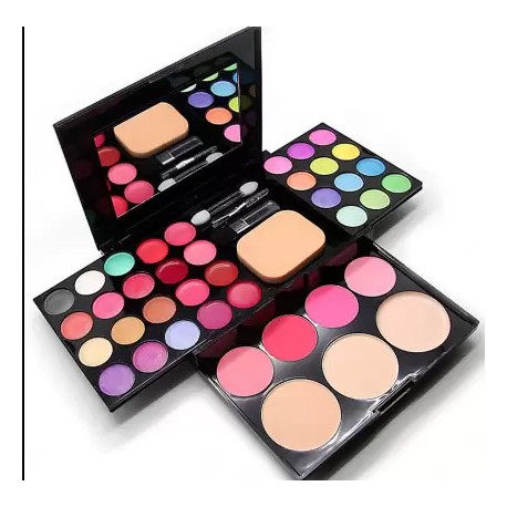 ads 39 Colors makeup kit & Lipstick - pink, 4.2g