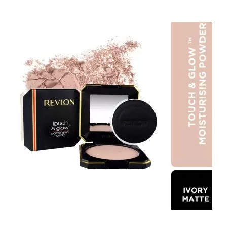 Revlon Touch & Glow Moisturising Powder Compact, (Ivory Matte, 12g