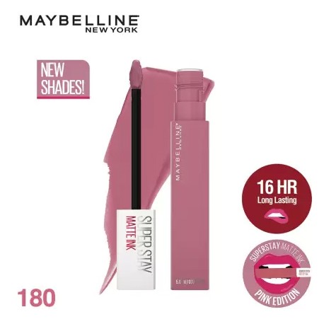 MAYBELLINE NEW YORK Super Stay Matte Ink Liquid Lipstick, Revolutionary, 5g - Pinks