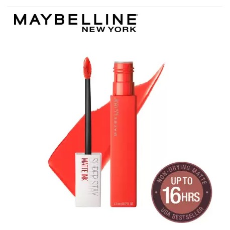 MAYBELLINE NEW YORK Super Stay Matte Ink Liquid Lipstick, Heroine, 25 - 5 ml