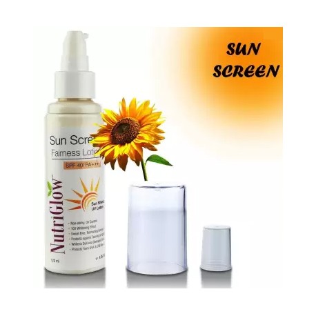 NutriGlow Sunscreen Fairness Liquorice UV Lotion, SPF 40 PA+++  (120 ml)