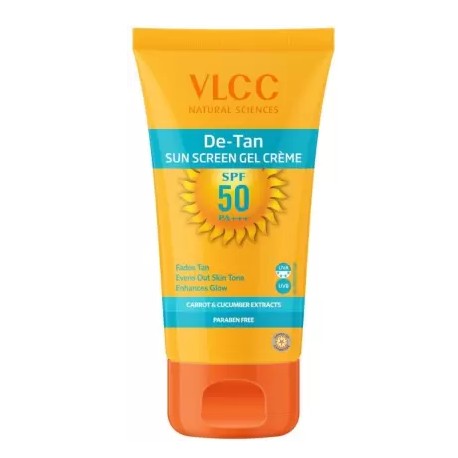 VLCC De Tan Sunscreen Gel Creme,  SPF 50 PA+++  (100g)