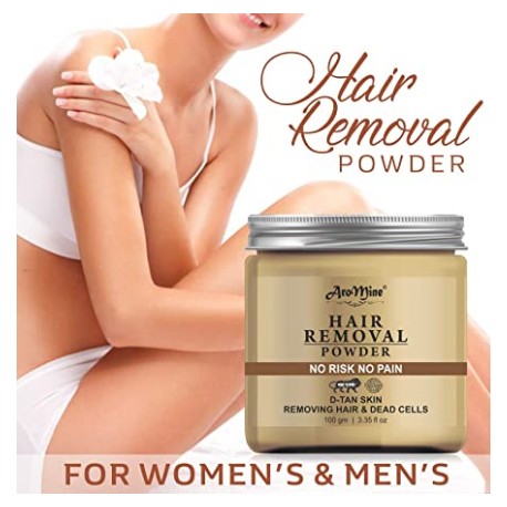 AroMine Natural & Organic Hair Removal Powder