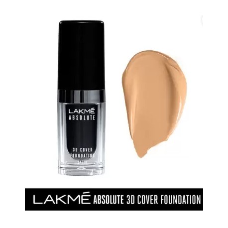 Lakme Absolute 3D Cover Foundation  (Warm Beige, 15 ml)