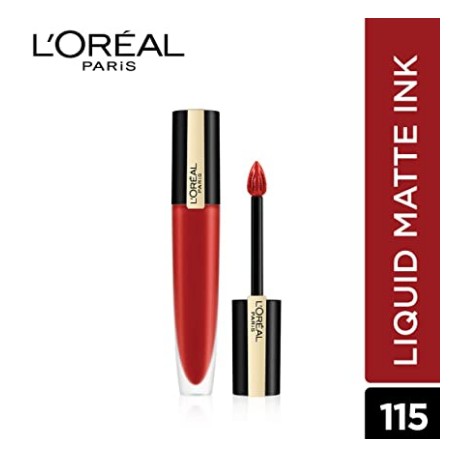 LOreal Paris Rouge Signature Matte Liquid Lipstick,115 I am Worth It, 7g