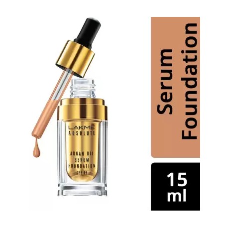Lakme Absolute Argan Oil Serum with SPF 45 Foundation  (Natural Light, 15 ml)