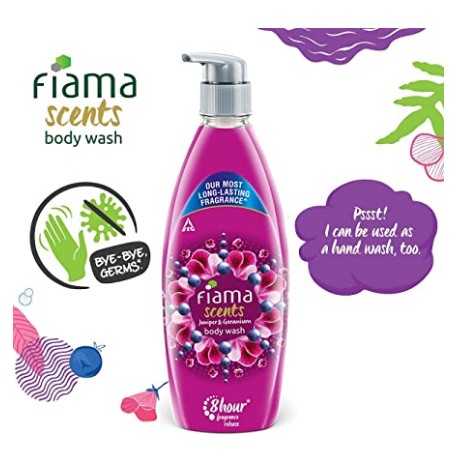 Fiama Scents Body Wash with Juniper and Geranium, Shower Gel, 500ml