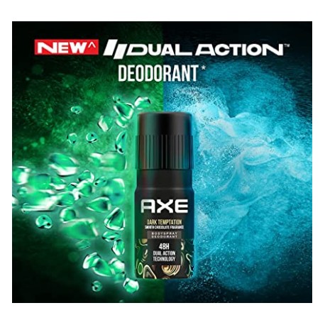 Axe Dark Temptation Long Lasting Smooth Chocolate Deodorant Body spray For Men, 150ml