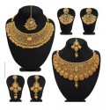 Alloy Gold Plated Necklace Jewel - 2 Set  (Yellow)