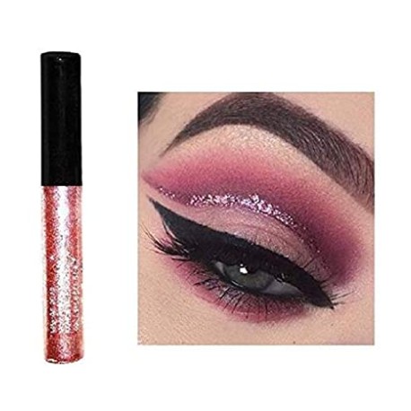 Hilary Rhoda Sparkling Glitter Metallic Waterproof Liquid Eyeliner, Pink