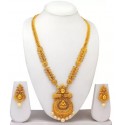 Alloy Copper Jewel Necklace Set , Gold
