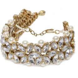 javeri pearls stone gold plated braclet