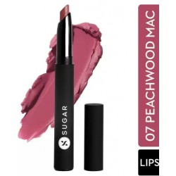 SUGAR Cosmetics Matte Attack Transferproof Lipstick - 07 Peachwood Mac 2 g