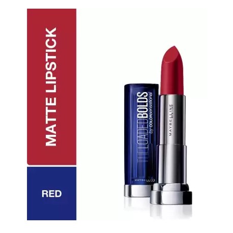 MAYBELLINE Lipstick,  Smoking Red - 10, 3.9 g
