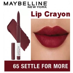 MAYBELLINE Crayon Lipstick, Settle for More - 1.2g