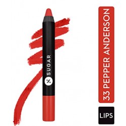SUGAR Crayon Lipstick - 33, Pepper Anderson - Orangey red