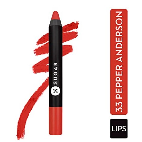 SUGAR Crayon Lipstick - 33, Pepper Anderson - Orangey red