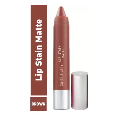 SWISS BEAUTY Lipstick, Caramel Brown - 214, 3g