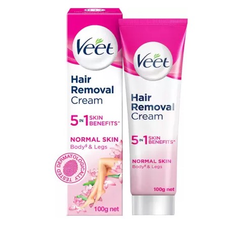 Veet Cream, Hair Removal - Normal Skin - 100g